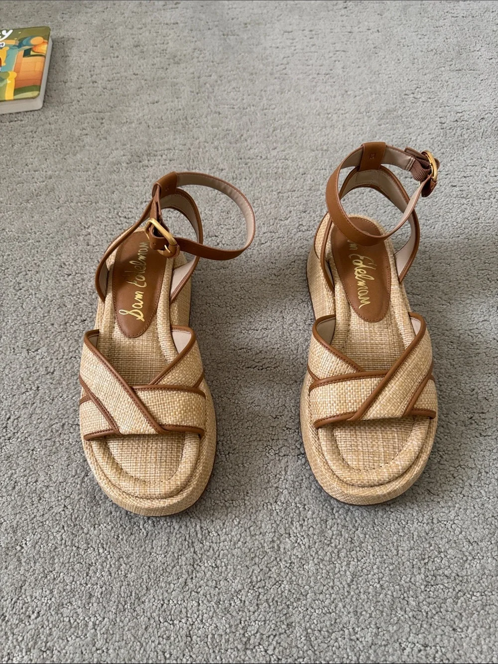 Sam Edelman Nylie Woven Wedge Platform Sandals